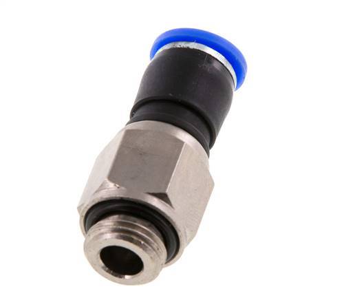 Junta giratoria de 8mm y G1/4'' Roscas macho de latón niquelado/PBT NBR Giratorio