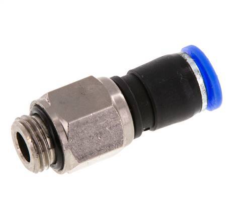 Junta giratoria de 8mm y G1/4'' Roscas macho de latón niquelado/PBT NBR Giratorio