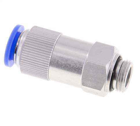 Válvula de retención a presión de 12 mm y G3/8'' macho de aluminio 0,2-10bar (3-145psi) con rosca para manguera
