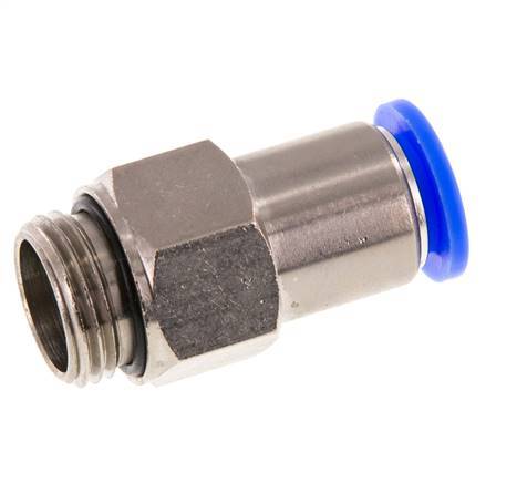 Racor rápido de 12 mm y G1/2'' macho autoblocante de latón/PBT 0-10bar (0-145psi)