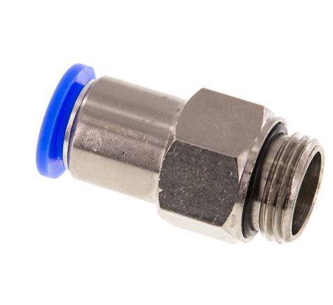 Racor rápido de 12 mm y G1/2'' macho autoblocante de latón/PBT 0-10bar (0-145psi)