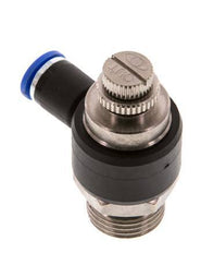 Silenciador de control de flujo Codo de salida de contador 8 mm - G1/2'' Latón/PA 66