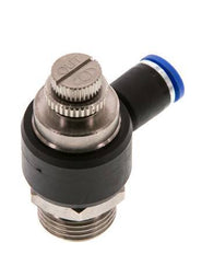 Silenciador de control de flujo Codo de salida de contador 8 mm - G1/2'' Latón/PA 66