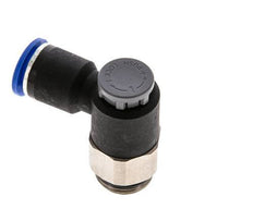 Válvula de control de flujo Codo de salida de medidor 12 mm - G1/2'' Latón/PA 66 Tuerca de seguridad