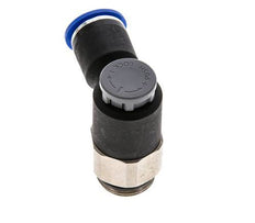 Flow Control Valve Meter-Out Elbow 12 mm - G1/2'' Brass/PA 66 Locknut