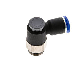 Válvula de control de flujo Codo de salida de medidor 12 mm - G1/2'' Latón/PA 66 Tuerca de seguridad