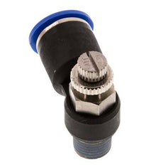 Flow Control Silencer Meter-Out Elbow 12 mm - R1/4'' Brass/PA 66