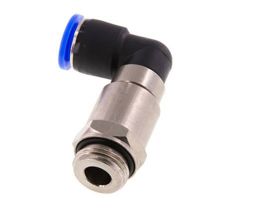 12mm & G1/2'' Elbow Quick Swivel Joint Push-In-Male Threads Nickel-Plated Brass/PBT NBR Rotatable