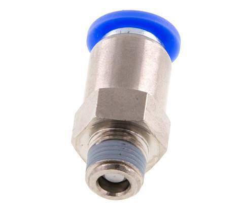 Válvula de retención a presión de 8mm y R1/8'' macho de latón/PBT 0,2-10bar (3-145psi) Rosca-manguera