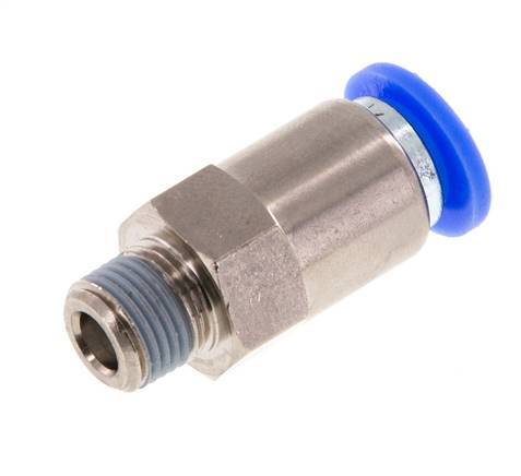 Válvula de retención a presión de 8mm y R1/8'' macho de latón/PBT 0,2-10bar (3-145psi) Rosca-manguera