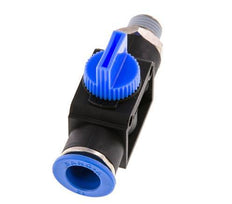 3/2-Way Shut-Off Hand Valve 12 mm - R1/4'' Plastic/Brass Thread-side venting