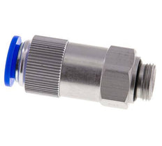 Push-In Check Valve 12mm & G3/8'' Male Aluminum 0.2-10bar (3-145psi) Thread-Hose