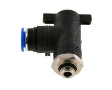 Válvula de bola de codo de 2 vías 12 mm - G1/4'' Plástico/Latón