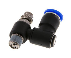 Flow Control Silencer Meter-Out Rotatable 8 mm - R1/8'' Brass/PA 66
