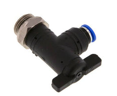 Válvula de bola de codo de 2 vías 6 mm - G3/8'' Plástico/Latón