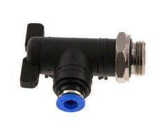 Válvula de bola de codo de 2 vías 6 mm - G3/8'' Plástico/Latón