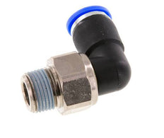 10mm & R3/8'' Elbow Swivel Joint Push-In-Male Threads Nickel-Plated Brass/PBT NBR Rotatable