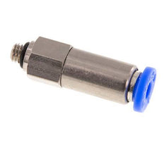 Racor rápido de 4 mm y M5 macho autoblocante de latón/PBT 0-10bar (0-145psi)