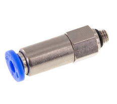 Racor rápido de 4 mm y M5 macho autoblocante de latón/PBT 0-10bar (0-145psi)