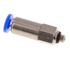 Racor rápido de 4 mm y M5 macho autoblocante de latón/PBT 0-10bar (0-145psi)