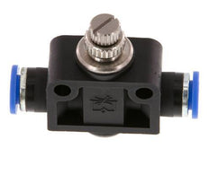 Silenciador de control de flujo Recto 6 mm Latón/PA 66