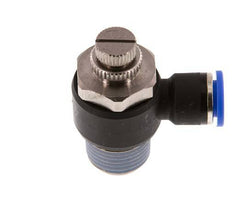 Silenciador de control de flujo Codo de salida del medidor 10 mm - R1/2'' Latón/PA 66