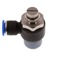 Silenciador de control de flujo Codo de salida del medidor 10 mm - R1/2'' Latón/PA 66