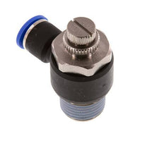 Silenciador de control de flujo Codo de salida del medidor 10 mm - R1/2'' Latón/PA 66