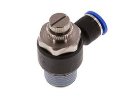 Silenciador de control de flujo Codo de salida del medidor 10 mm - R1/2'' Latón/PA 66