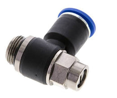 Codo de salida del silenciador de control de flujo 12 mm - G3/8'' Latón/PA 66 Tornillo ranurado