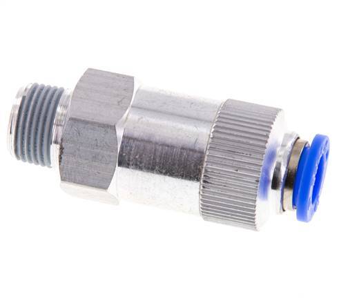 Válvula de retención a presión de 10 mm y R3/8'' macho de aluminio 0,2-10bar (3-145psi) con rosca para manguera