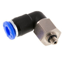 Junta giratoria de 6mm y M5 Roscas macho a presión Latón niquelado/PBT NBR Giratorio