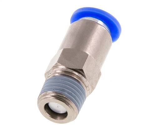 Válvula de retención a presión de 8mm y R1/4'' macho de latón/PBT 0,2-10bar (3-145psi) Rosca-manguera