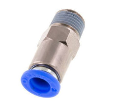 Válvula de retención a presión de 8mm y R1/4'' macho de latón/PBT 0,2-10bar (3-145psi) Rosca-manguera