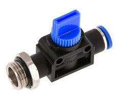 Válvula manual de cierre de 3/2 vías de 8 mm - G3/8'' Plástico/Latón Ventilación del lado del tubo