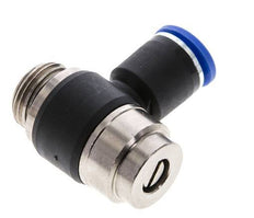 Flow Control Silencer Meter-Out Elbow 12 mm - G1/2'' Brass/PA 66 Slotted Screw