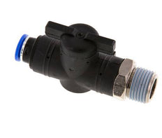 Válvula de bola recta de 2 vías 10 mm - R1/2'' Plástico/Latón