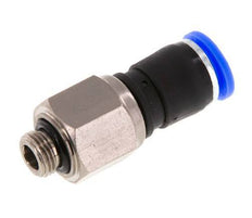 Junta giratoria de 8mm y G1/8'' Roscas macho de latón niquelado/PBT NBR Giratorio