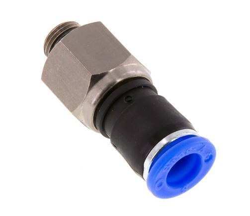 Junta giratoria de 8mm y G1/8'' Roscas macho de latón niquelado/PBT NBR Giratorio