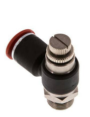 Silenciador de control de flujo Codo de entrada de medidor 12 mm - G3/8'' Latón/PA 66