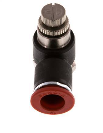 Silenciador de control de flujo Codo de entrada de medidor 12 mm - G3/8'' Latón/PA 66