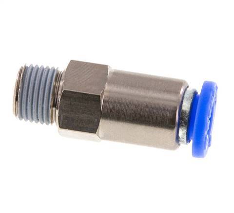 Válvula de retención a presión de 6mm y R1/8'' macho de latón/PBT 0,2-10bar (3-145psi) Rosca-manguera