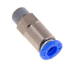 Válvula de retención a presión de 6mm y R1/8'' macho de latón/PBT 0,2-10bar (3-145psi) Rosca-manguera