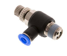 Silenciador de control de flujo Codo de salida del medidor 4 mm - R1/8'' Latón/PBT