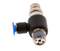 Silenciador de control de flujo Codo de salida del medidor 4 mm - R1/8'' Latón/PBT