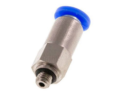 Válvula de retención a presión 4mm y M5 macho de latón/PBT 0,2-10bar (3-145psi) con rosca para manguera