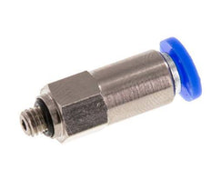 Válvula de retención a presión 4mm y M5 macho de latón/PBT 0,2-10bar (3-145psi) con rosca para manguera