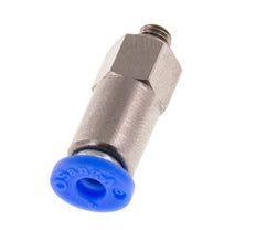 Válvula de retención a presión 4mm y M5 macho de latón/PBT 0,2-10bar (3-145psi) con rosca para manguera