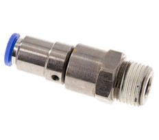 Junta giratoria rápida de 10 mm y R1/2'' Roscas macho a presión Latón niquelado/PBT NBR Giratorio