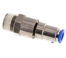 Junta giratoria rápida de 10 mm y R1/2'' Roscas macho a presión Latón niquelado/PBT NBR Giratorio